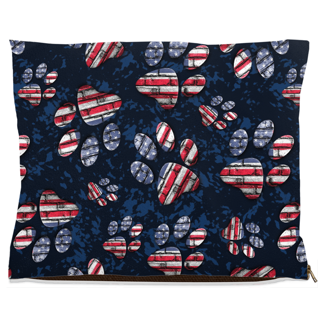 Patriotic Pup Dog Bed, Fleece/40x50 inch, view 6