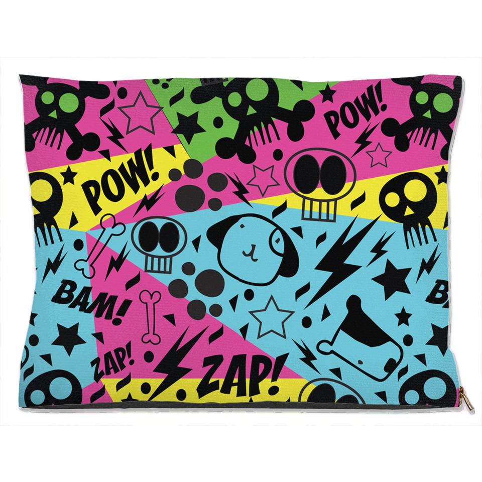 Graffiti Dog Bed, Water Resistant/40x50 inch, view 5