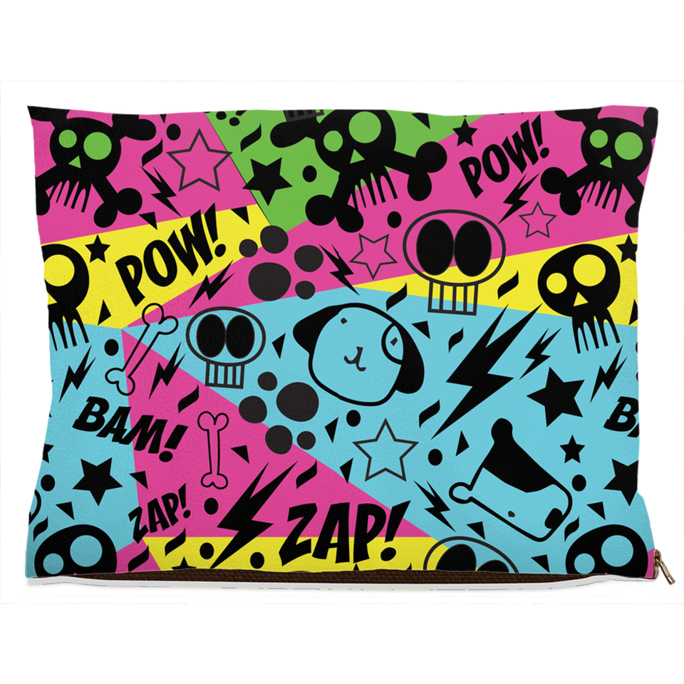 Graffiti Dog Bed, Fleece/40x50 inch, view 6