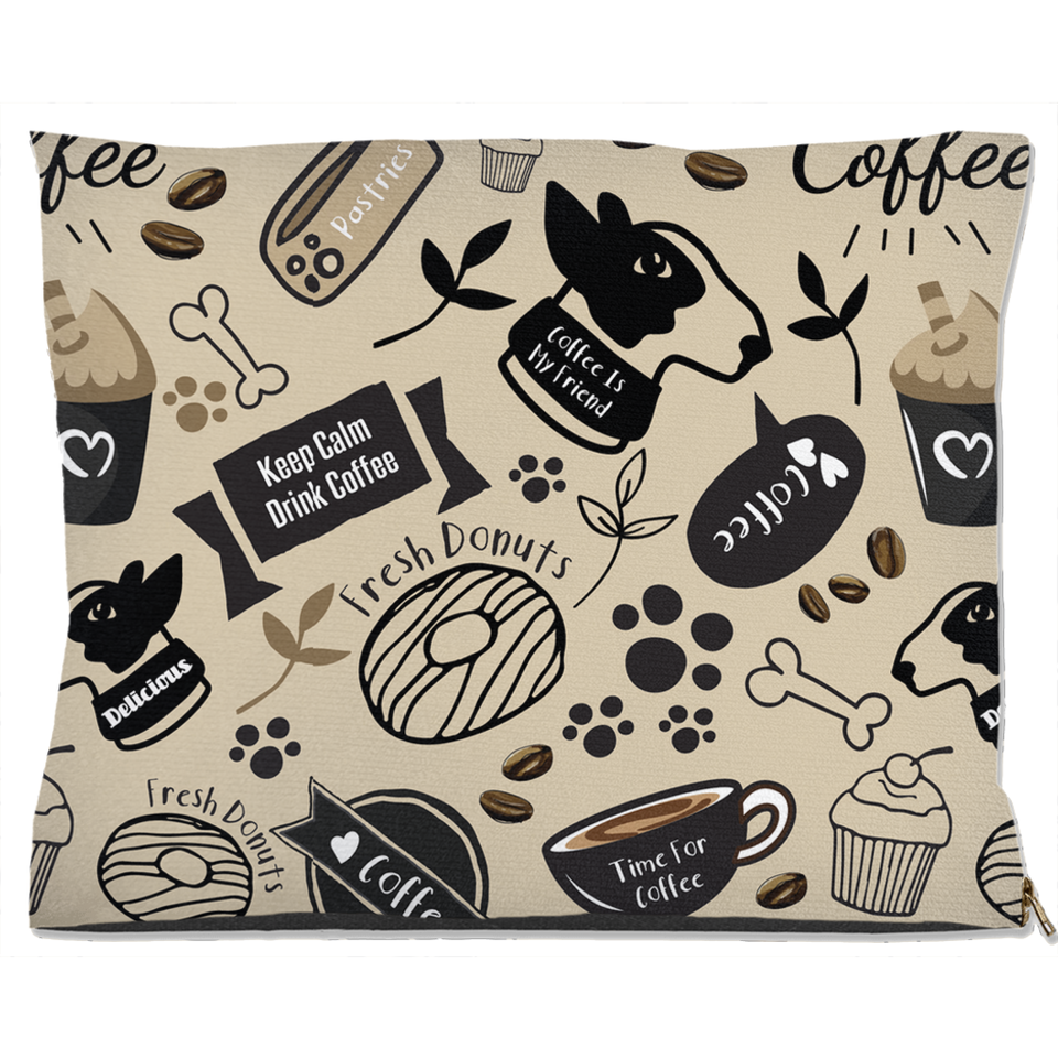 Caffeinated Canine Dog Bed, Water Resistant/40x50 inch, view 5