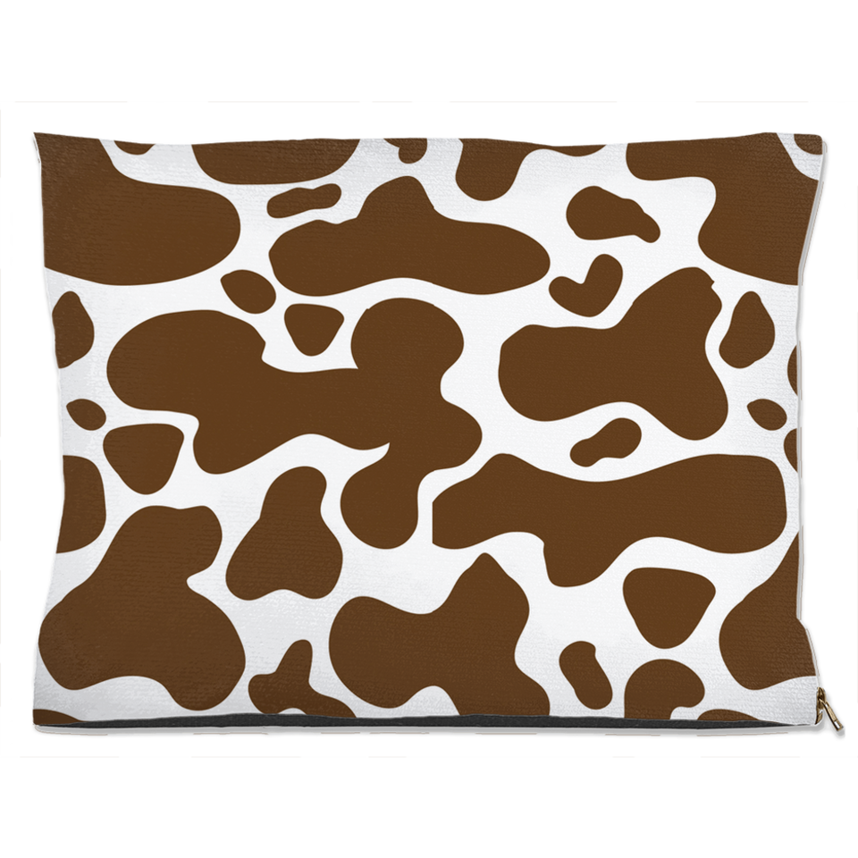 Cowhide Brown Dog Bed, Water Resistant/30x40 inch, view 3