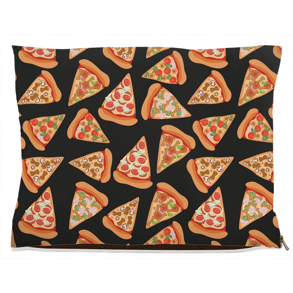 Pizza Luva Dog Bed, Fleece/30x40 inch, view 4