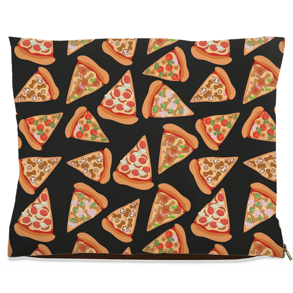 Pizza Luva Dog Bed, Fleece/40x50 inch, view 6