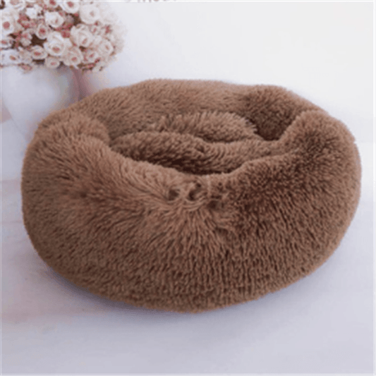 Luxuriously Cozy Round Plush Cat Mattress