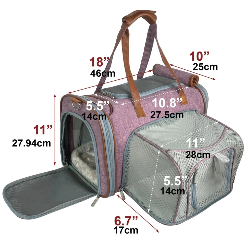 Mr. Peanut's Gold Series Standard Size Expandable Pet Carrier, view 6