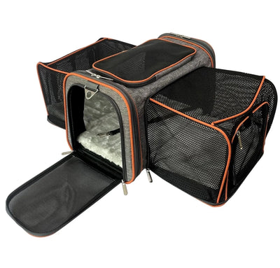 Mr. Peanut's Diamond Series Double Expandable Pet Carrier, 18 IN L X 11 IN W X 11 IN H/1