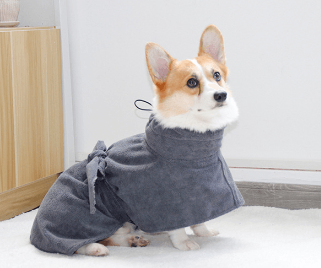Ultra-Dry Absorbent Dog Bathrobe - Post-Bath Comfort & Warmth