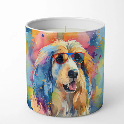Hippie Dawg Decorative Soy Candle - 10 oz, 194030820612/Afghan hound 2448
