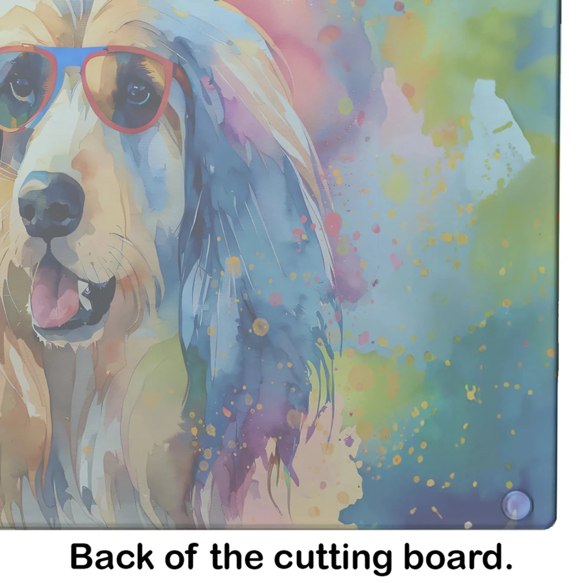 Hippie Dawg Glass Cutting Board - Size: LARGE | Pack Of: 1 | Collection name: Hippie dawg - Pets Perfect