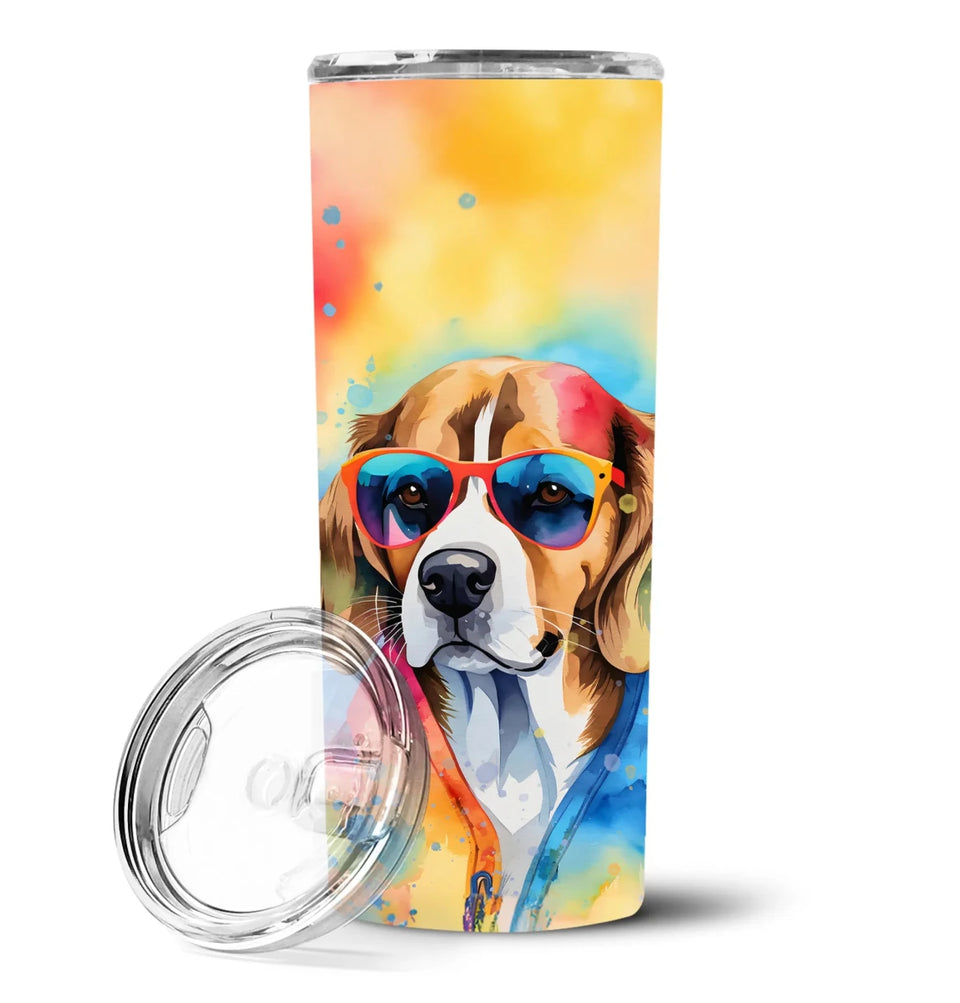 Pet Lover Stainless Steel Tumbler, 20 oz, Bearded Collie Hippie Dawg-194030819326/Bearded collie 2456, view 9