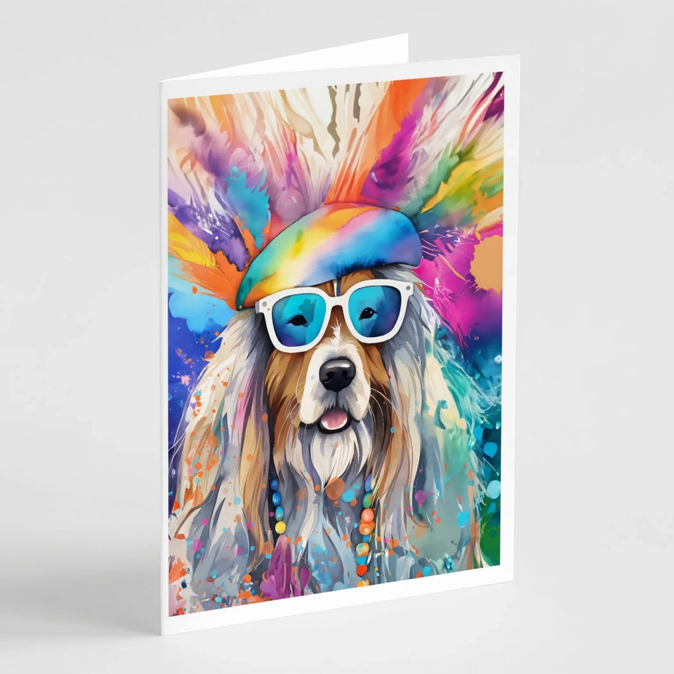 Hippie Dawg Greeting Cards - 5 x 7, Bearded collie 2457, view 10