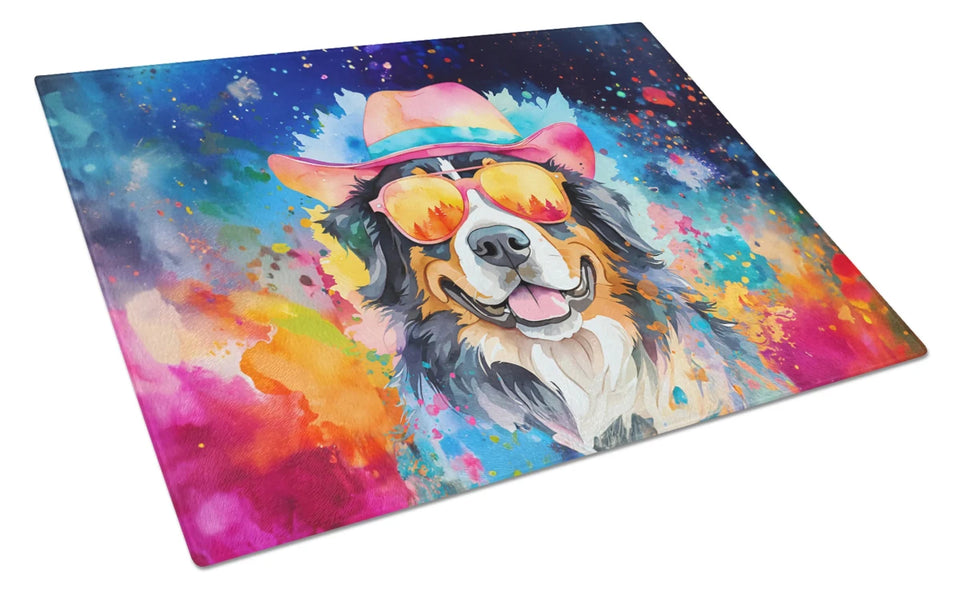 Hippie Dawg Glass Cutting Board - Large, Bernese mountain dog 2460, view 13