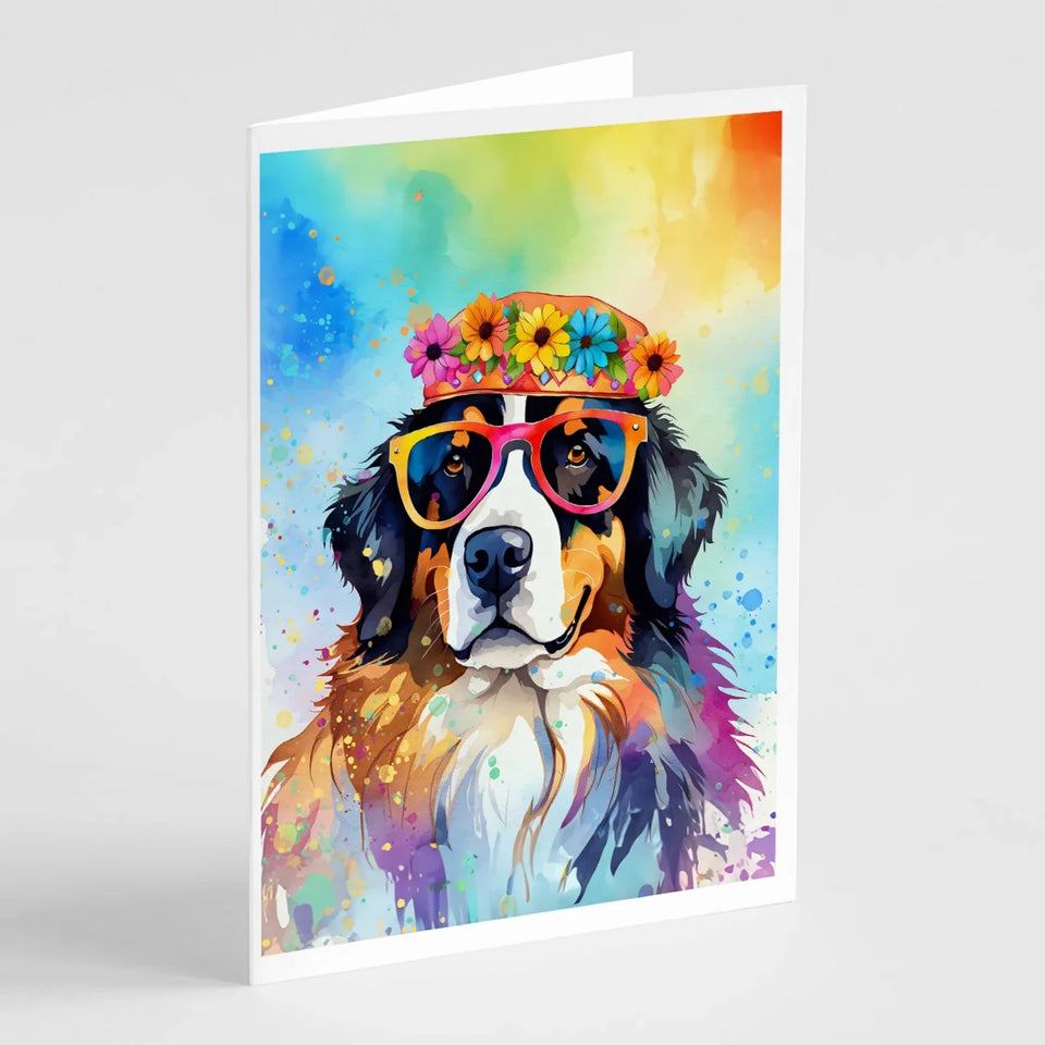 Hippie Dawg Greeting Cards - 5 x 7, Bichon frise 2462, view 15