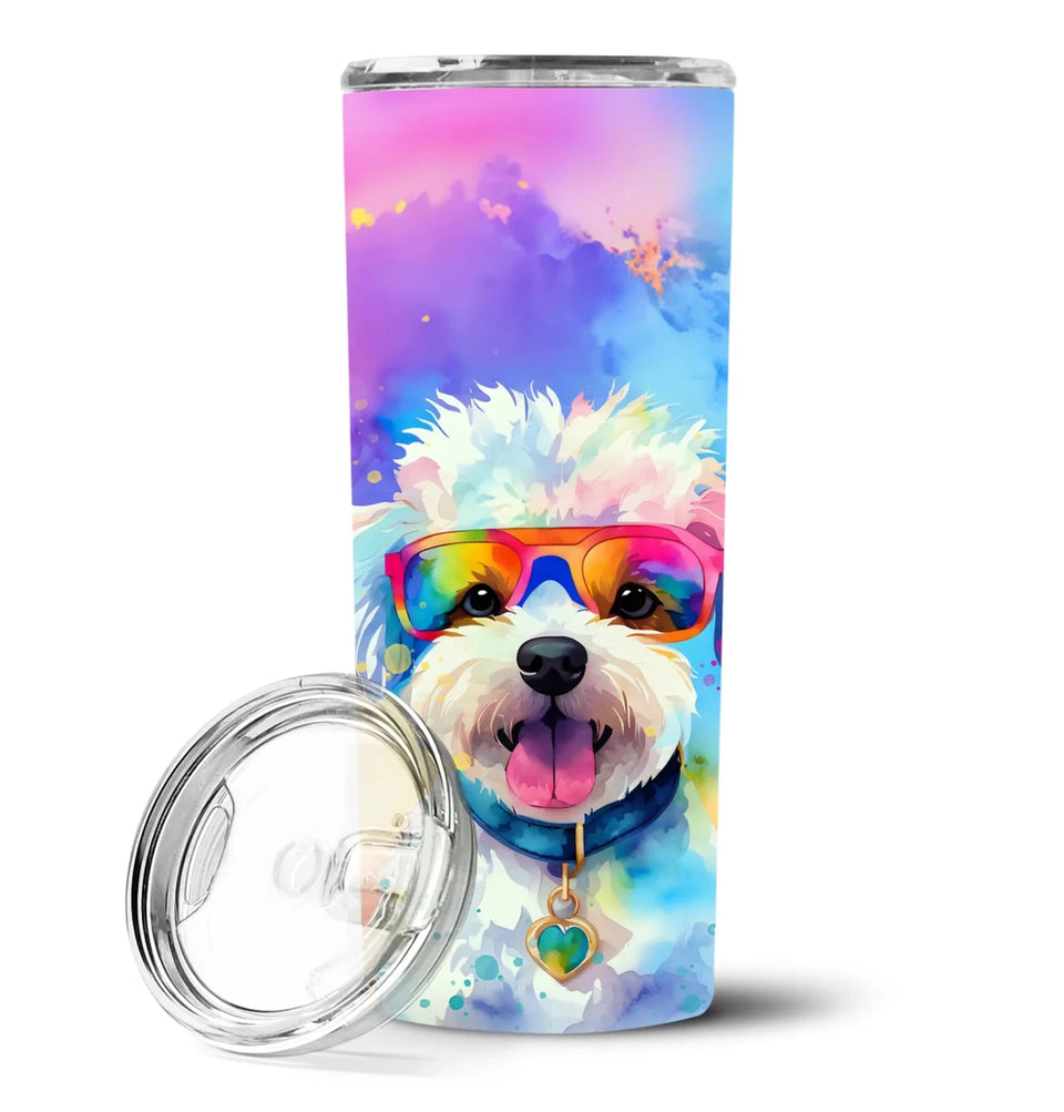 Pet Lover Stainless Steel Tumbler, 20 oz, Bichon Frise Hippie Dawg-194030819395/Bichon frise 2463, view 16
