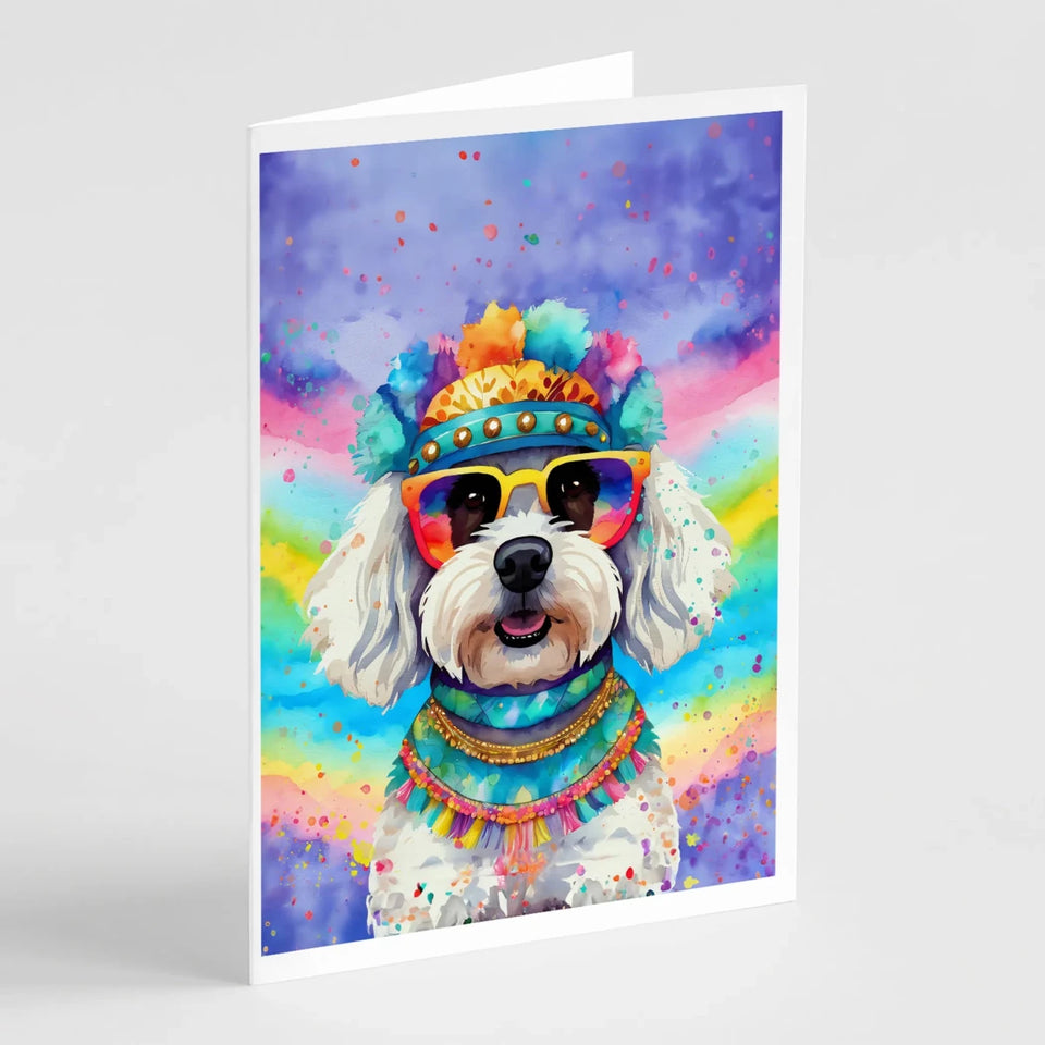 Hippie Dawg Greeting Cards - 5 x 7, Bichon frise 2465, view 18
