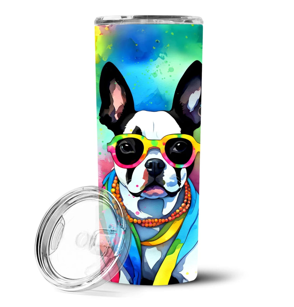 Pet Lover Stainless Steel Tumbler, 20 oz, Boston Terrier Hippie Dawg-194030819463/Boston terrier 2470, view 26