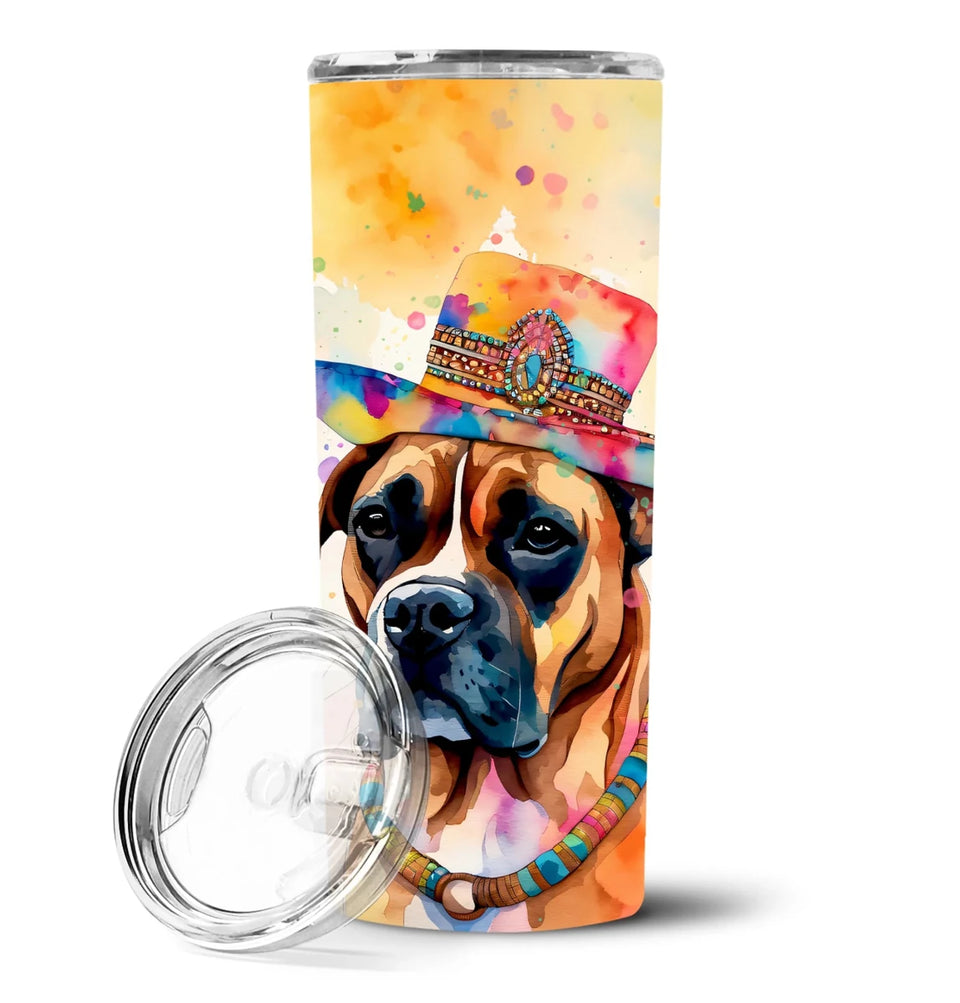 Pet Lover Stainless Steel Tumbler, 20 oz, Boxer Hippie Dawg-194030819487/Boxer 2472, view 28