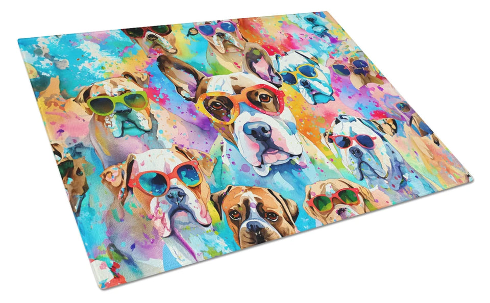 Hippie Dawg Glass Cutting Board - Large, English bulldog 2475, view 28