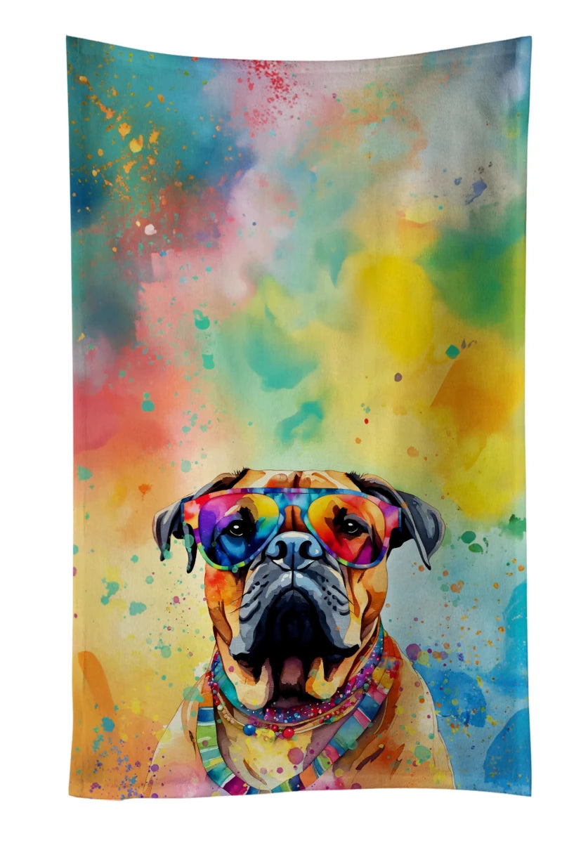 Hippie Dawg Kitchen Towel - 25HX15W, 194030852965/Bullmastiff 2478, view 31