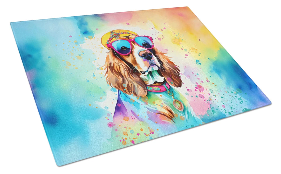 Hippie Dawg Glass Cutting Board - Large, Cavalier spaniel 2485, view 38