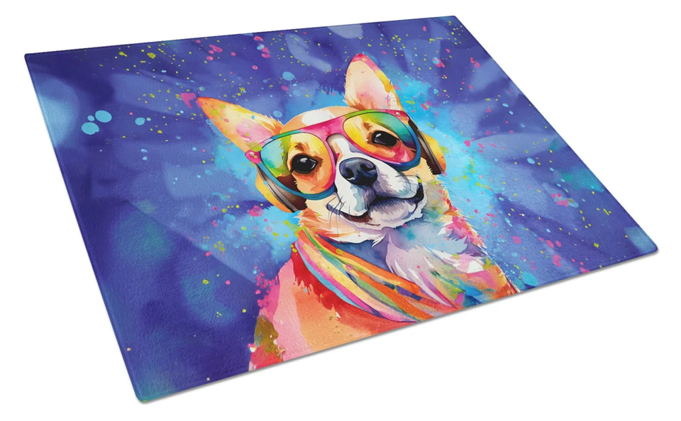 Hippie Dawg Glass Cutting Board - Large, Chihuahua 2488, view 41