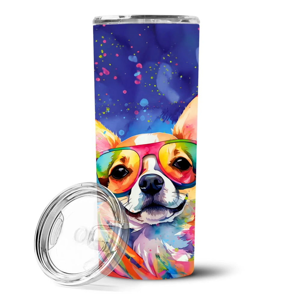 Pet Lover Stainless Steel Tumbler, 20 oz, Chihuahua Hippie Dawg-194030819647/Chihuahua 2488, view 42