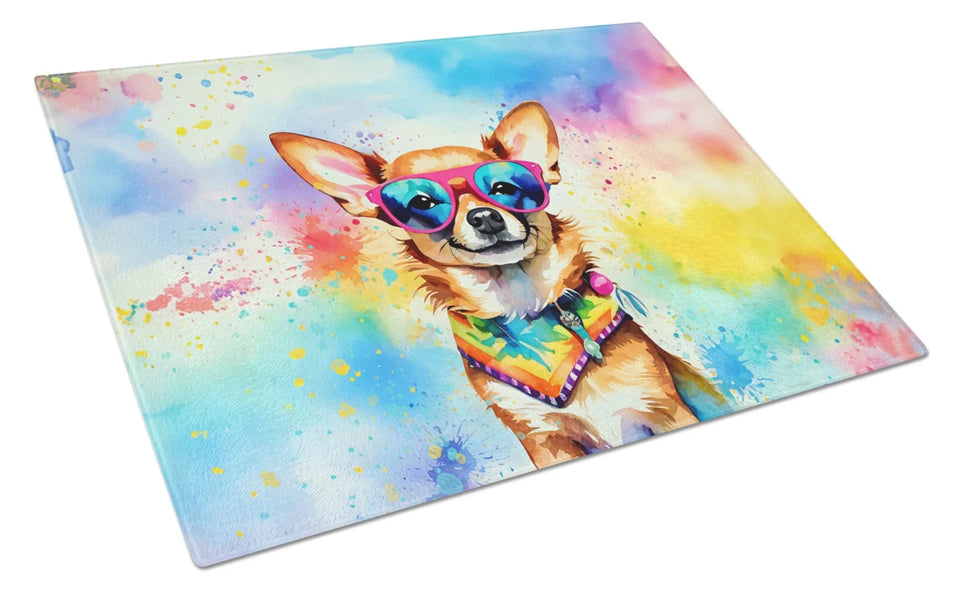Hippie Dawg Glass Cutting Board - Large, Chow chow 2490, view 43