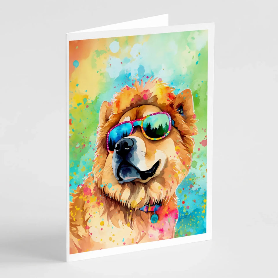 Hippie Dawg Greeting Cards - 5 x 7, Chow chow 2491, view 44