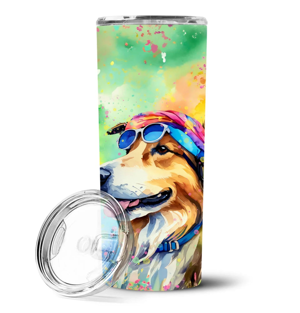 Pet Lover Stainless Steel Tumbler, 20 oz, Corgi Hippie Dawg-194030819715/Corgi 2495, view 54