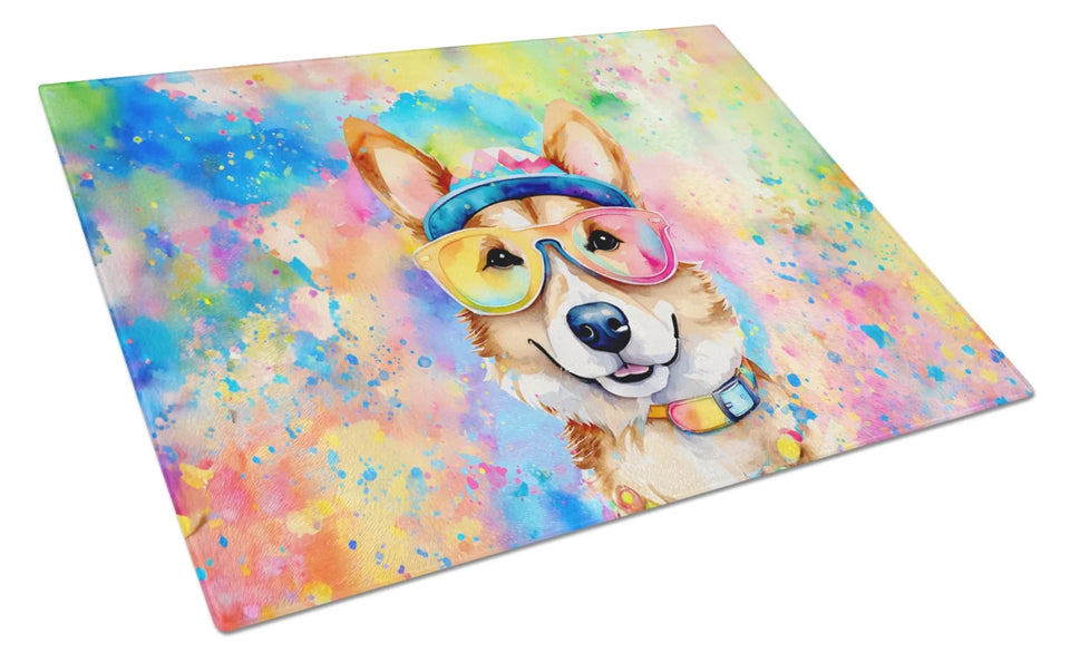 Hippie Dawg Glass Cutting Board - Large, Corgi 2496, view 49