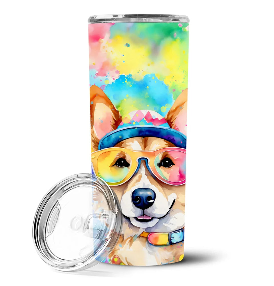 Pet Lover Stainless Steel Tumbler, 20 oz, Corgi Hippie Dawg-194030819722/Corgi 2496, view 55