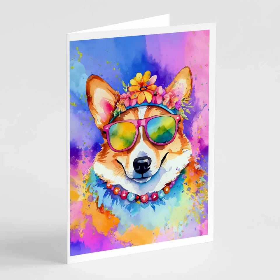 Hippie Dawg Greeting Cards - 5 x 7, Dachshund 2498, view 51
