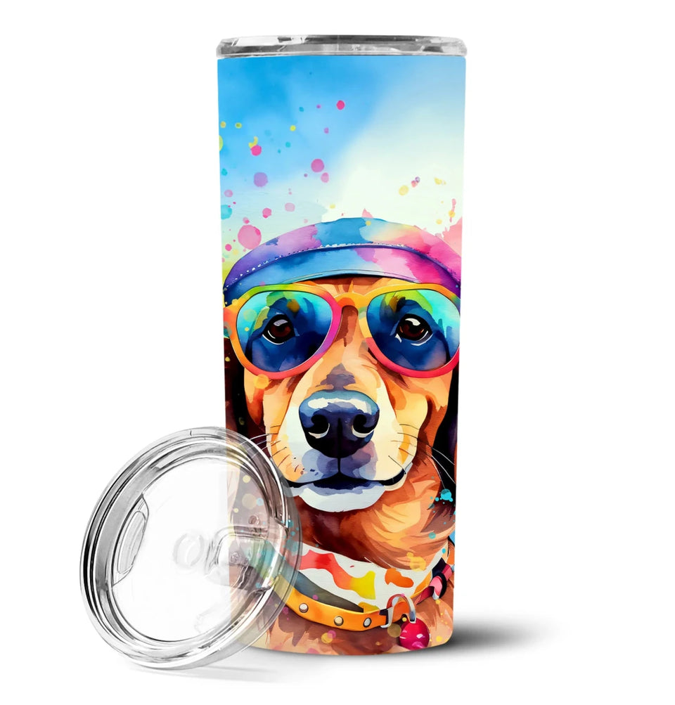 Pet Lover Stainless Steel Tumbler, 20 oz, Dachshund Hippie Dawg-194030819753/Dachshund 2499, view 58