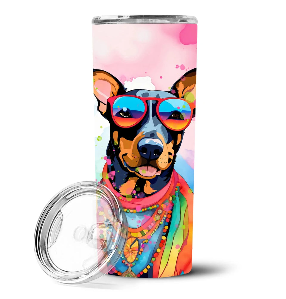 Pet Lover Stainless Steel Tumbler, 20 oz, Doberman Pinscher Hippie Dawg-194030819791/Doberman pinscher 2503, view 62