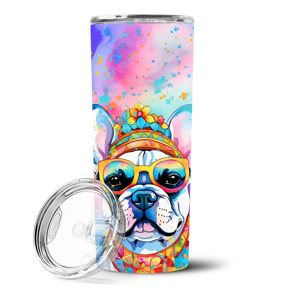 Pet Lover Stainless Steel Tumbler, 20 oz, French Bulldog Hippie Dawg-194030819821/French bulldog 2506, view 67