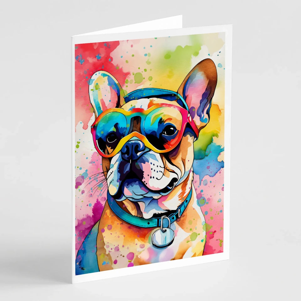 Hippie Dawg Greeting Cards - 5 x 7, French bulldog 2507, view 60