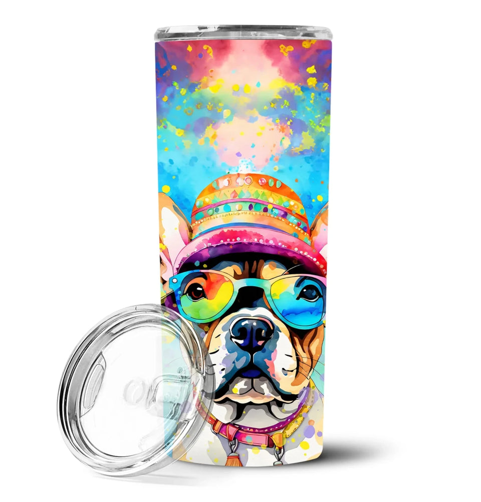 Pet Lover Stainless Steel Tumbler, 20 oz, French Bulldog Hippie Dawg-194030819852/French bulldog 2509, view 70