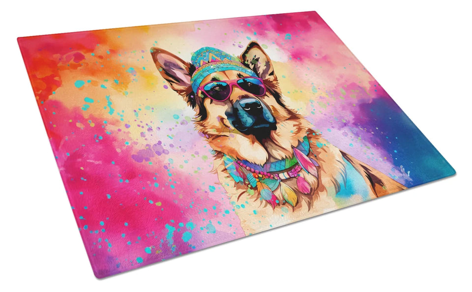 Hippie Dawg Glass Cutting Board - Large, Golden retriever 2512, view 65