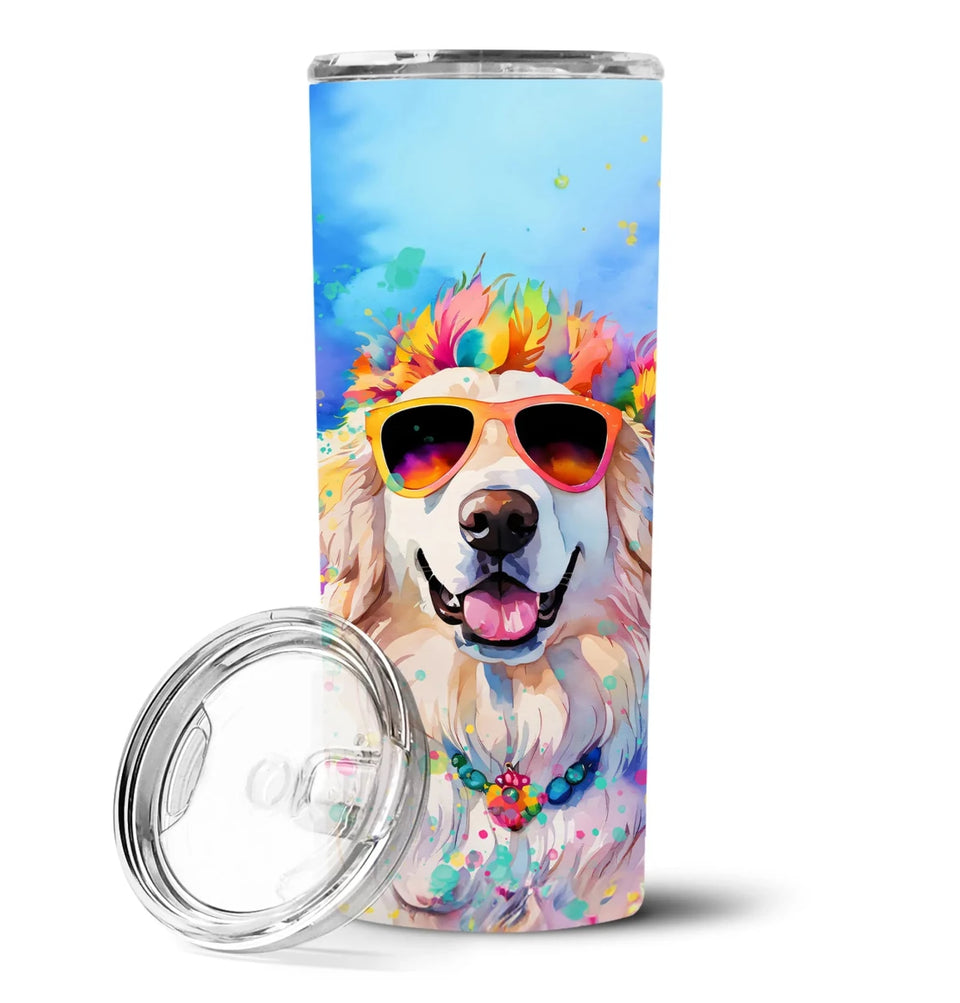 Pet Lover Stainless Steel Tumbler, 20 oz, Great Pyrenees Hippie Dawg-194030819920/Great pyrenees 2516, view 77