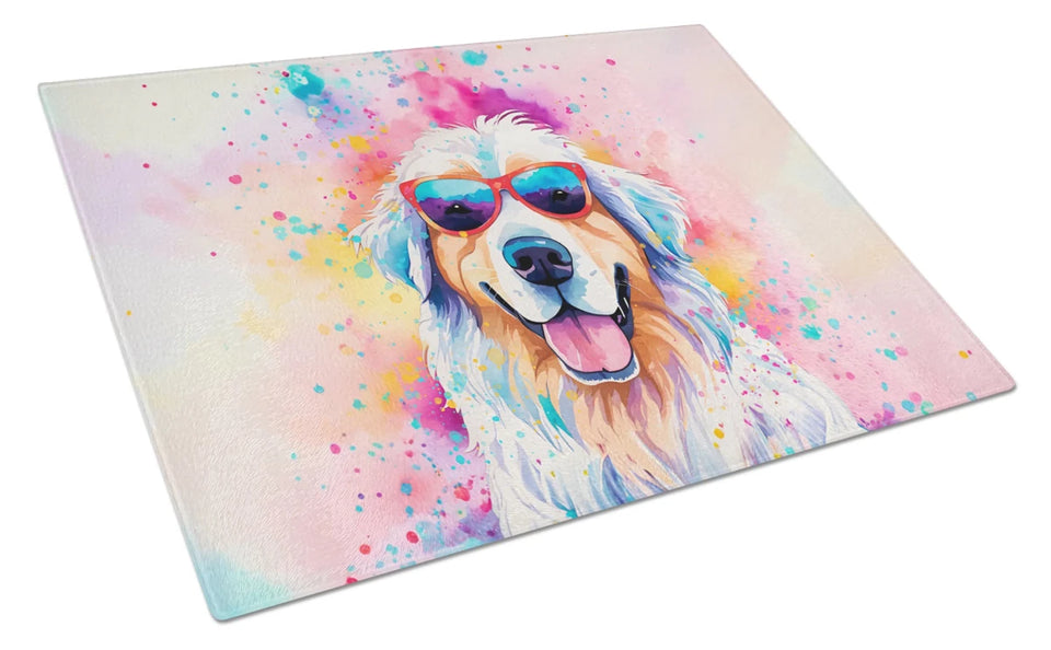 Hippie Dawg Glass Cutting Board - Large, Great pyrenees 2517, view 70