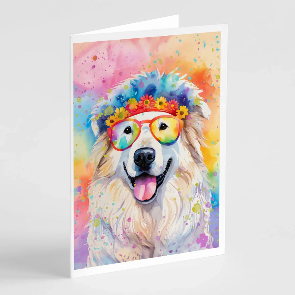 Hippie Dawg Greeting Cards - 5 x 7, Great pyrenees 2518, view 71