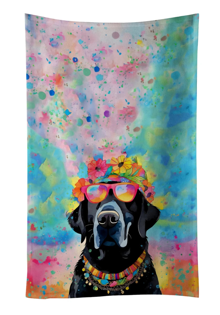 Hippie Dawg Kitchen Towel - 25HX15W, 194030853405/Labrador black 2522, view 75