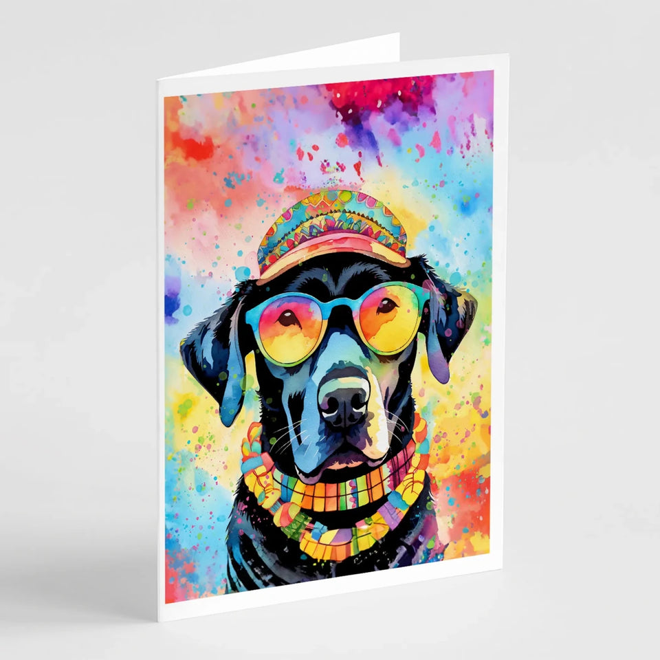 Hippie Dawg Greeting Cards - 5 x 7, Labrador chocolate 2523, view 76