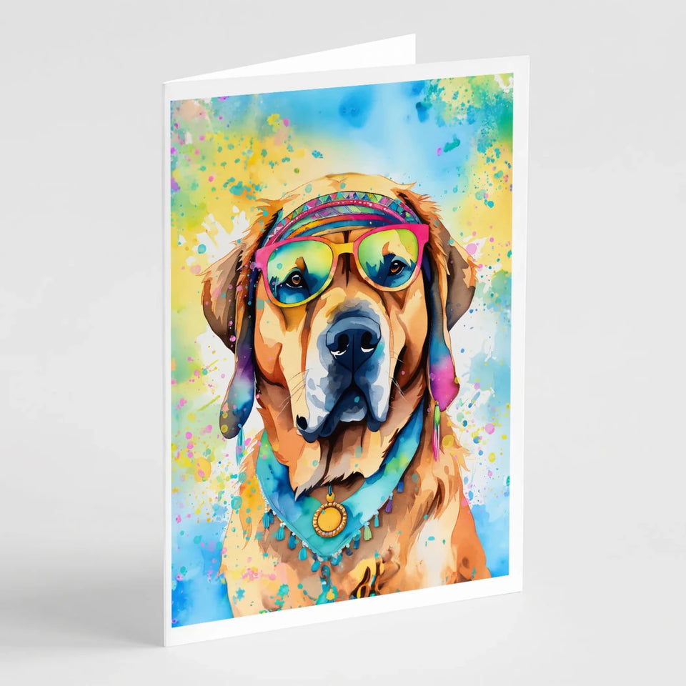 Hippie Dawg Greeting Cards - 5 x 7, Mastiff 2533, view 86