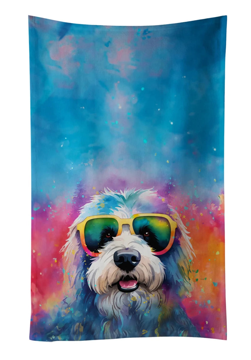 Hippie Dawg Kitchen Towel - 25HX15W, 194030853559/Pomeranian 2537, view 90