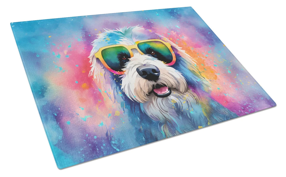 Hippie Dawg Glass Cutting Board - Large, Pomeranian 2537, view 90