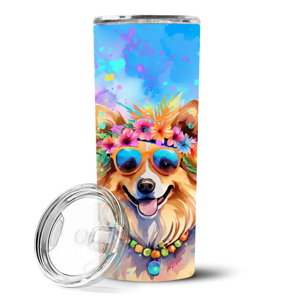 Pet Lover Stainless Steel Tumbler, 20 oz, Pomeranian Hippie Dawg-194030820162/Pomeranian 2540, view 89
