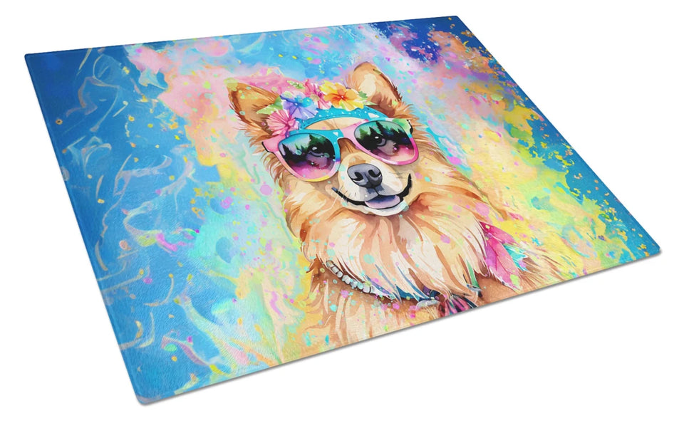 Hippie Dawg Glass Cutting Board - Large, Poodle 2542, view 95