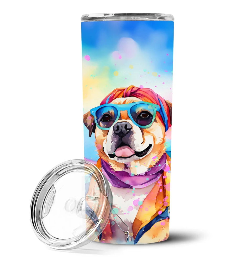 Pet Lover Stainless Steel Tumbler, 20 oz, Pug Hippie Dawg-194030820223/Pug 2546, view 95