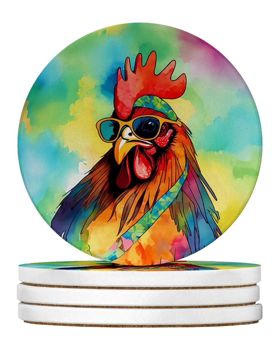 Hippie Animals Large Sandstone Coasters, 4/Sheep 4043, view 81